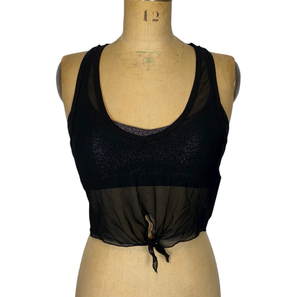 Beyond Yoga Layered Twinkle Bra Top Size S